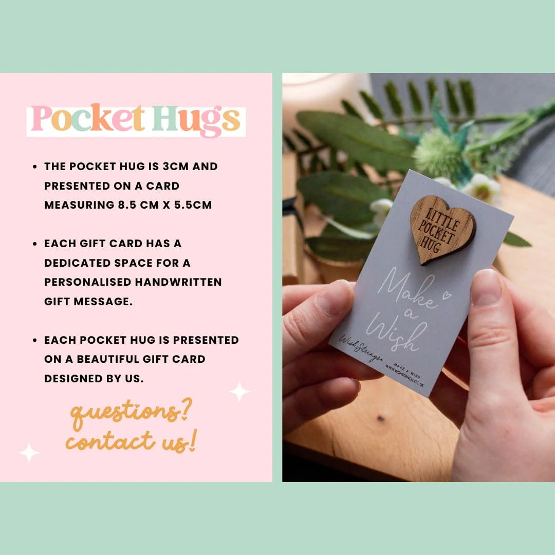 WishStrings Little Pocket Hug | So Proud of You Heart Token | Graduation Gift | Encouragement Keepsake | Thinking of You | Motivational Letterbox Gift - Image 3