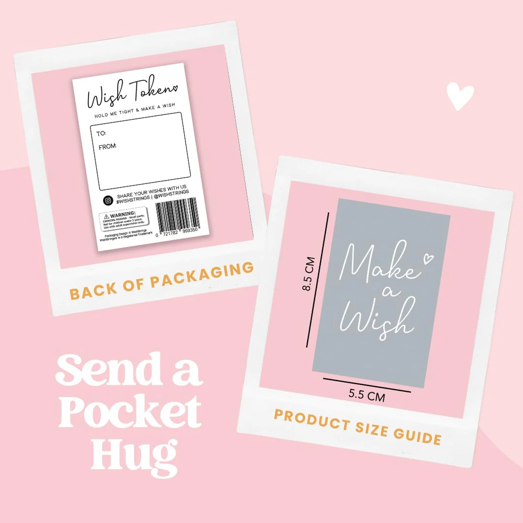 WishStrings Pocket Hug – Special Friend Keepsake | Heartfelt Token Gift for Friendship | Thinking of You | Letterbox Gift Under £5 | Support & Positivity - Image 4