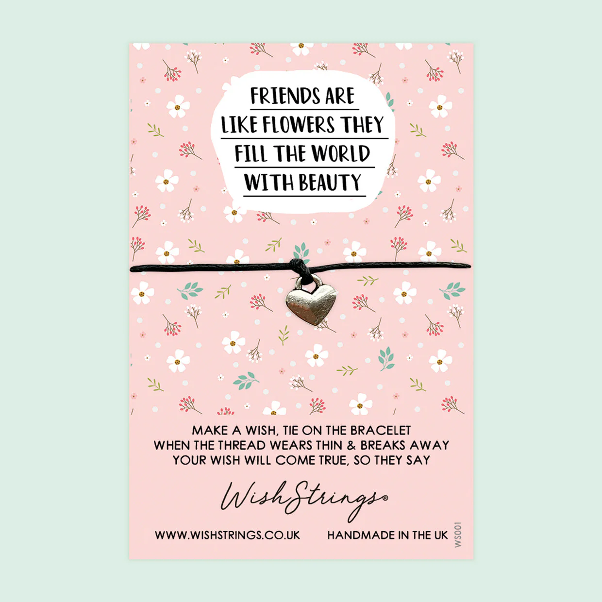 WishStrings Wish Bracelet – Adjustable Self-Tie Friendship Gift with Gift Card