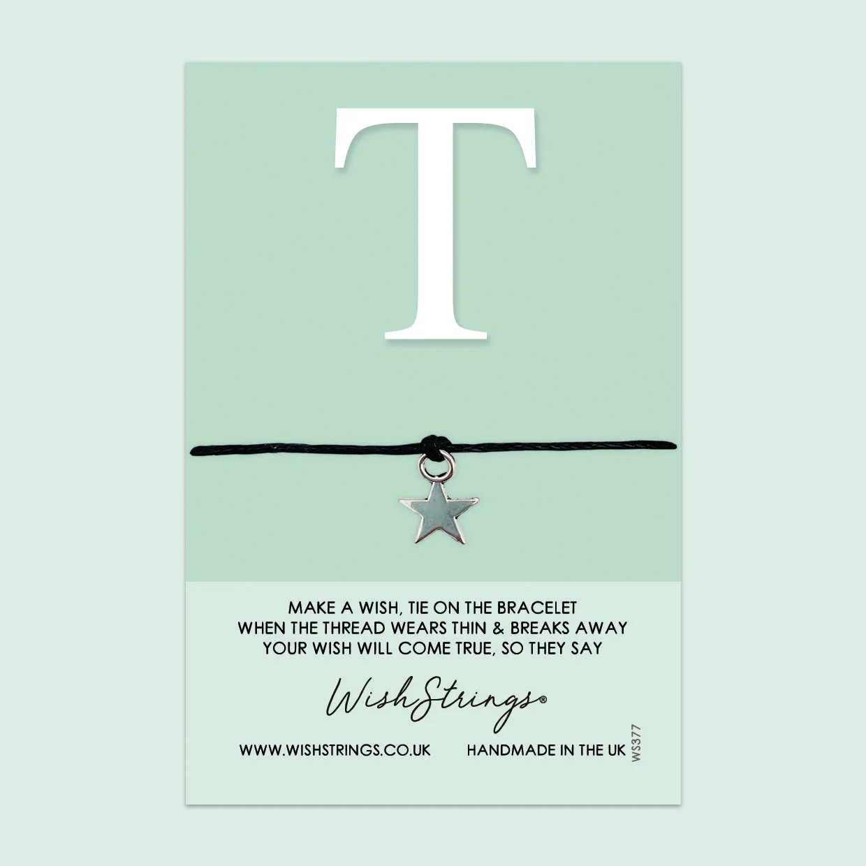 WishStrings Wish Bracelet – Personalized Initial Bracelet With Gift Card | Thoughtful Keepsake