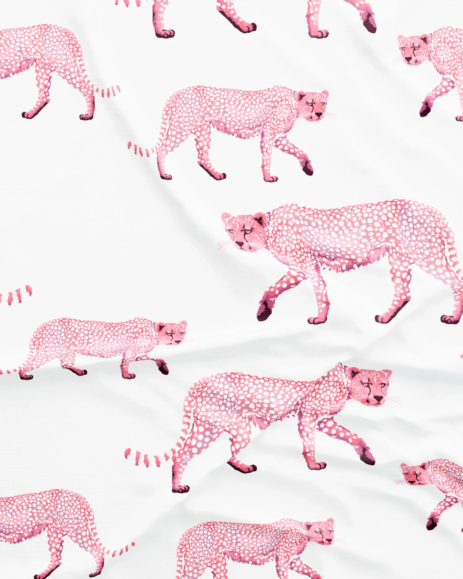 Womens Chemise Nighty - Pink Cheetahs - Image 2