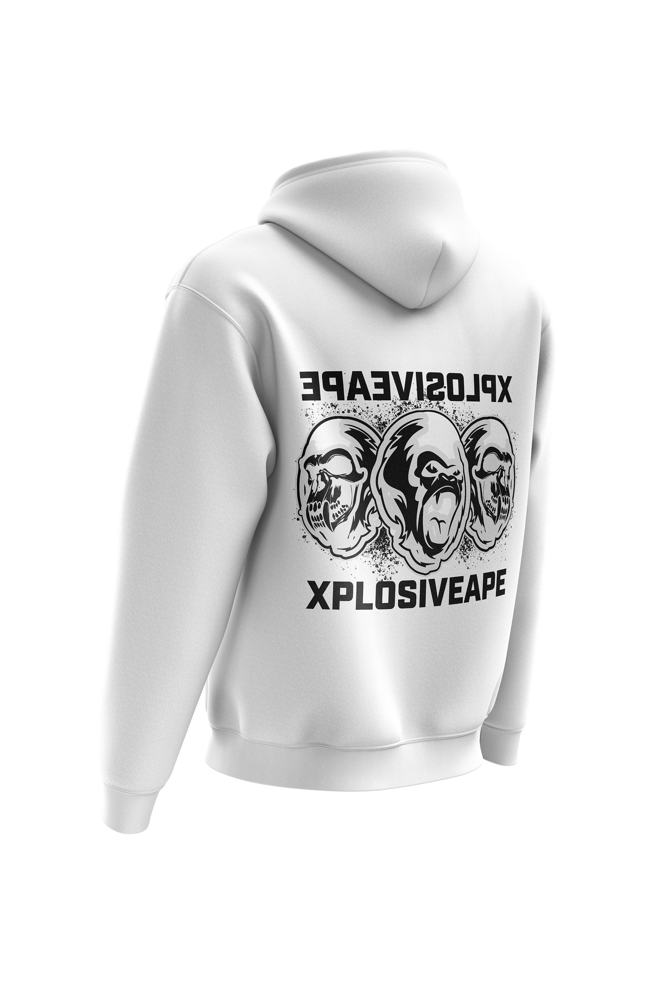 XAPE De-Evolve Hoodie & Tee Combo - White - Image 2