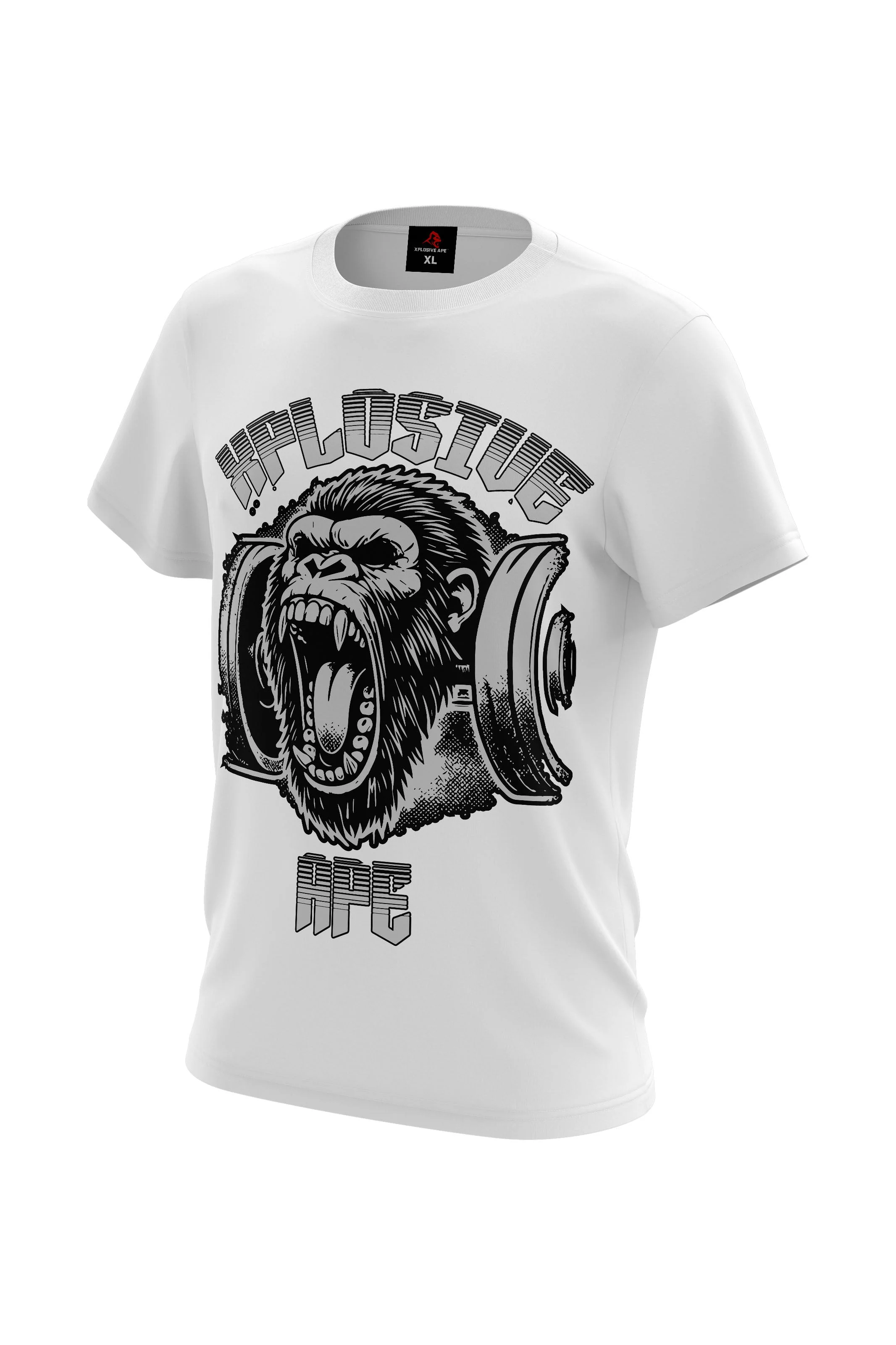 XAPE Old School Hoodie & Tee Combo - White - Image 4