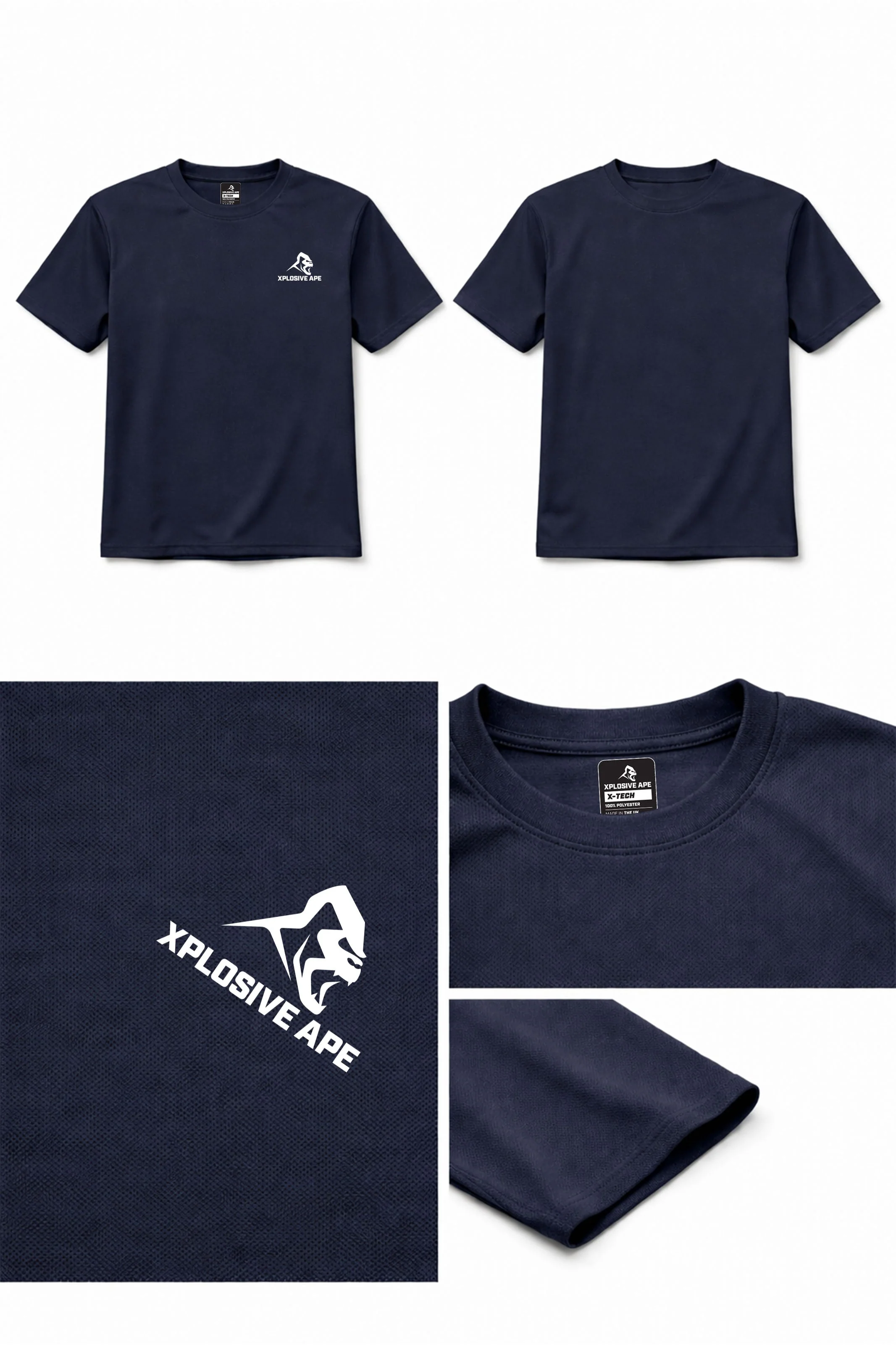 XAPE Prime Tech Tee - Navy - Image 2