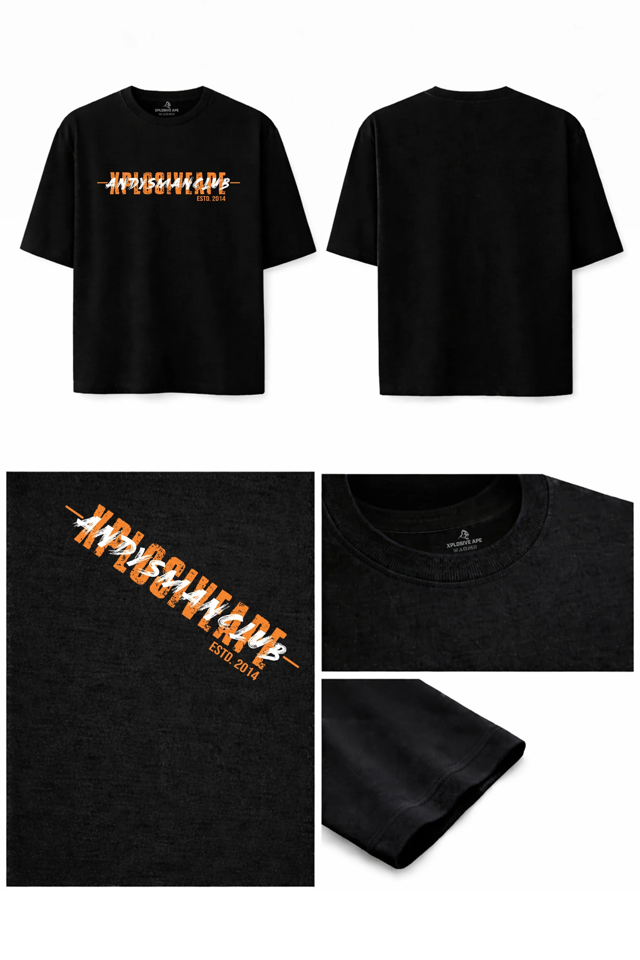 XAPE X AMC Crossover Oversized Tee - Black - Image 3