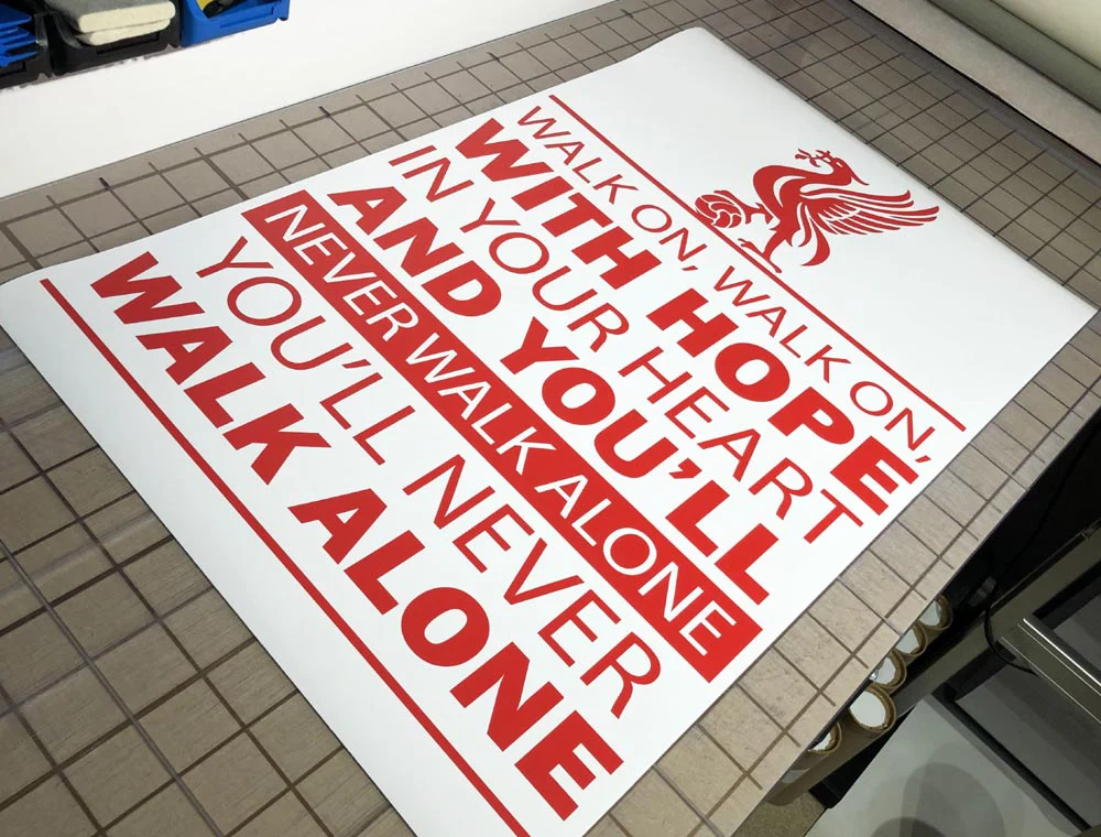 You'll Never Walk Alone Wall Sticker – Inspirational Football Wall Art - Image 2