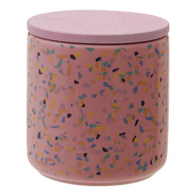 Yuki Medium Pink Terrazzo Storage Canister - Image 5