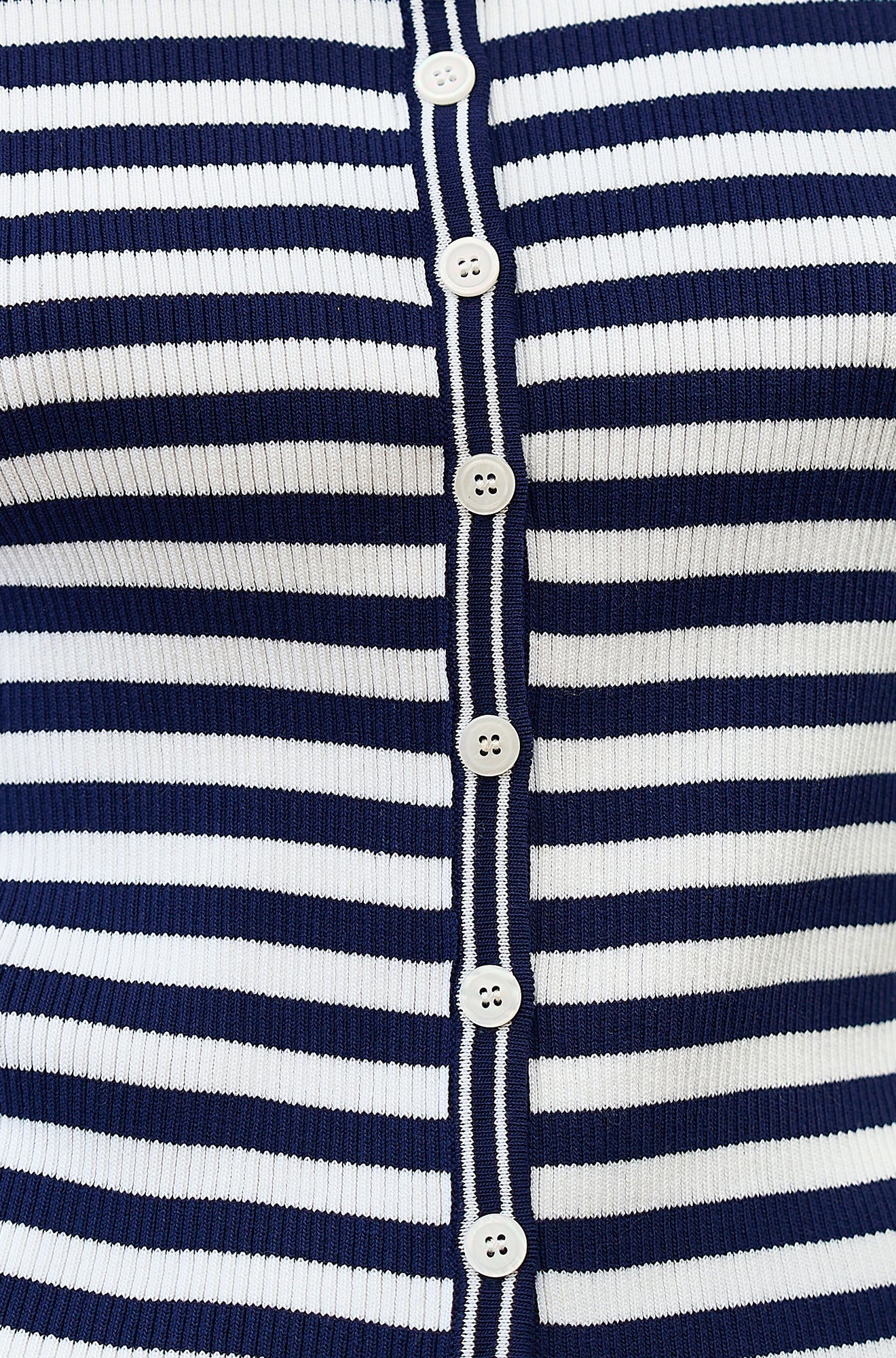 Yumi Navy Nautical Striped Knitted Top - Image 6