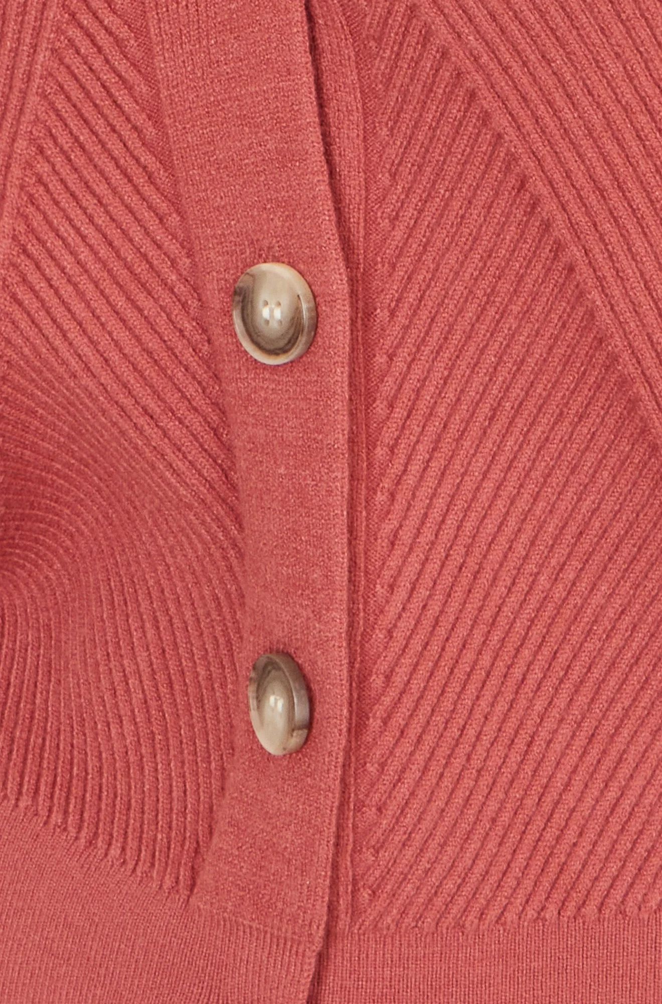 Yumi Rose Pink Relaxed Fit Cardigan With Stitch Detail - Image 6