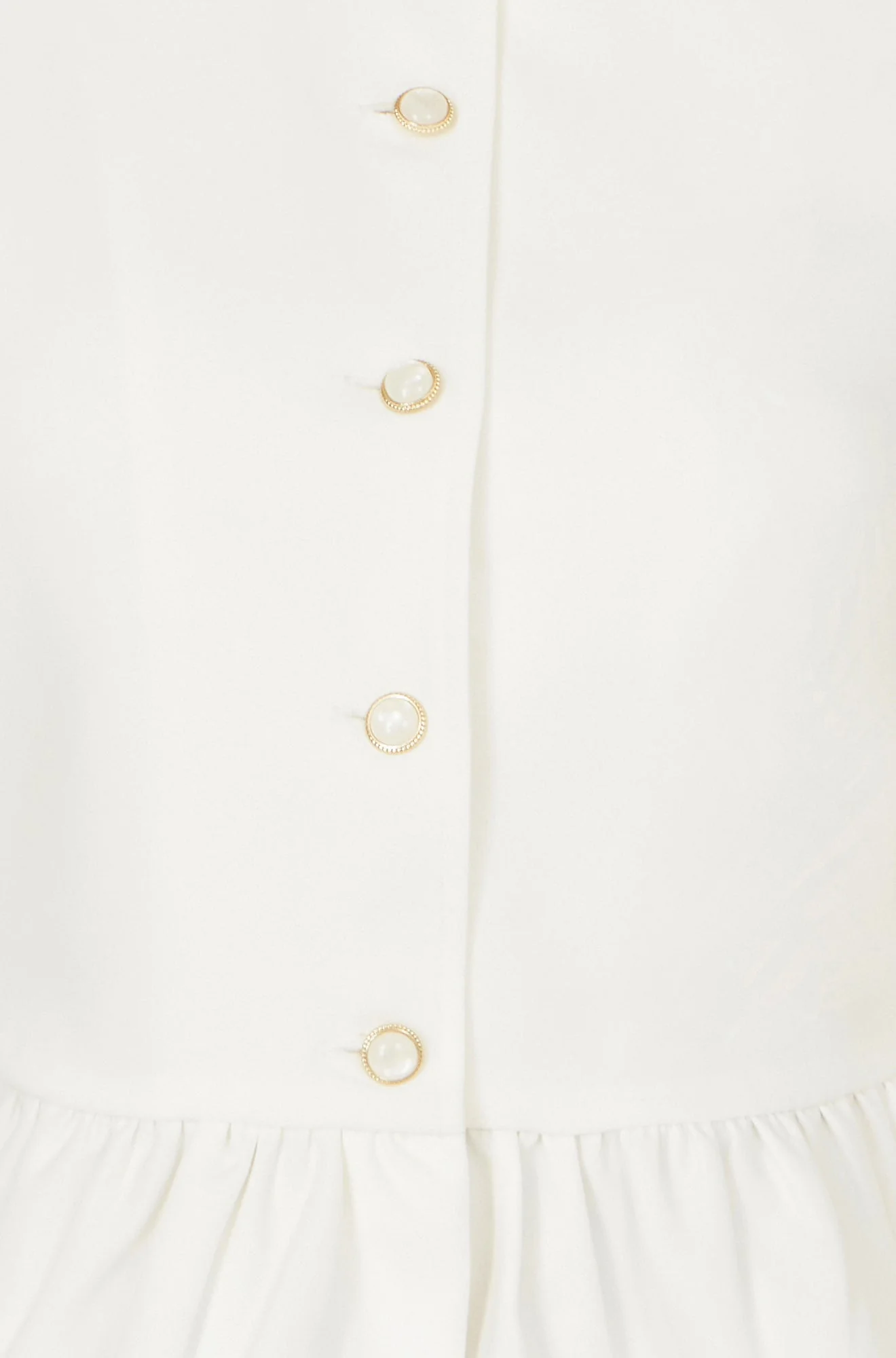 Yumi White Peplum Fitted Jacket - Image 6