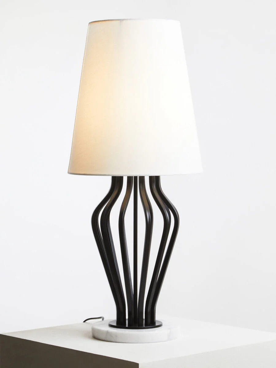 Zada Black And White Table Lamp - Image 3
