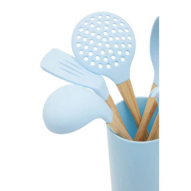 Zing 7 Piece Utensil Set In Pastel Blue - Image 5