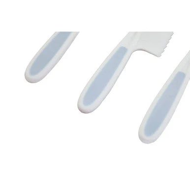 Zing Set Of 3 Dessert Or Salad Knives In Pastel Blue - Image 6