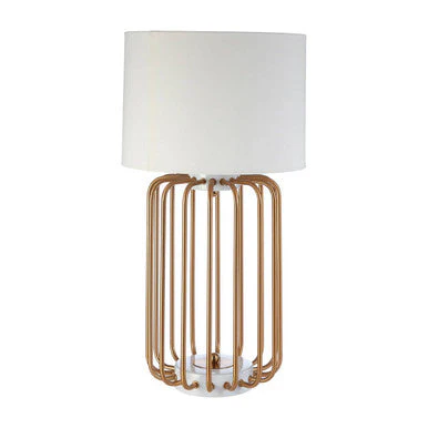 Zora Gold Caged Table Lamp - Image 2